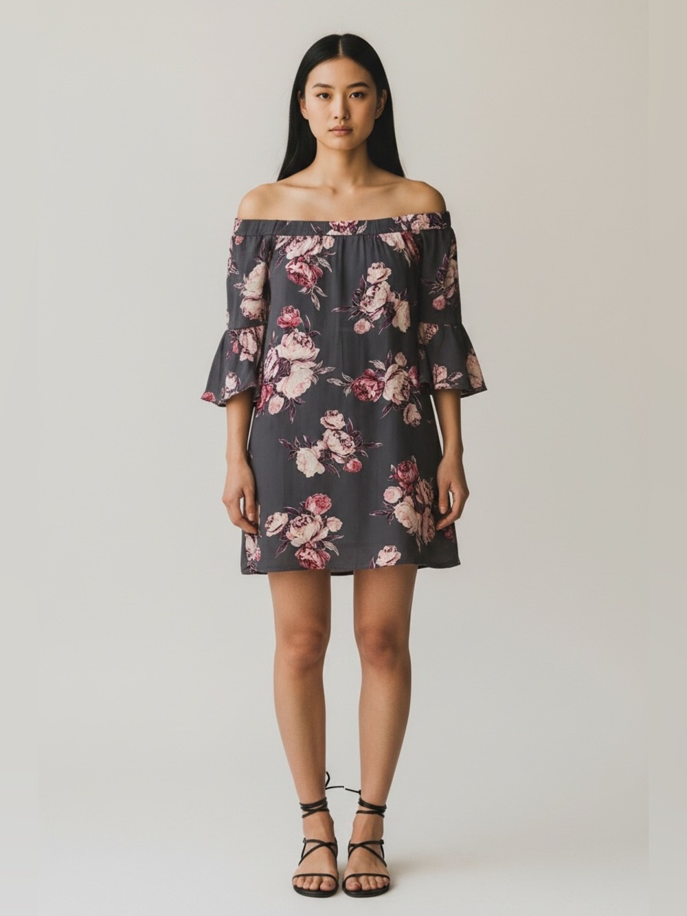 NWT Daytrip by Buckle Floral Off-The-Shoulder Boho Dress Size Small